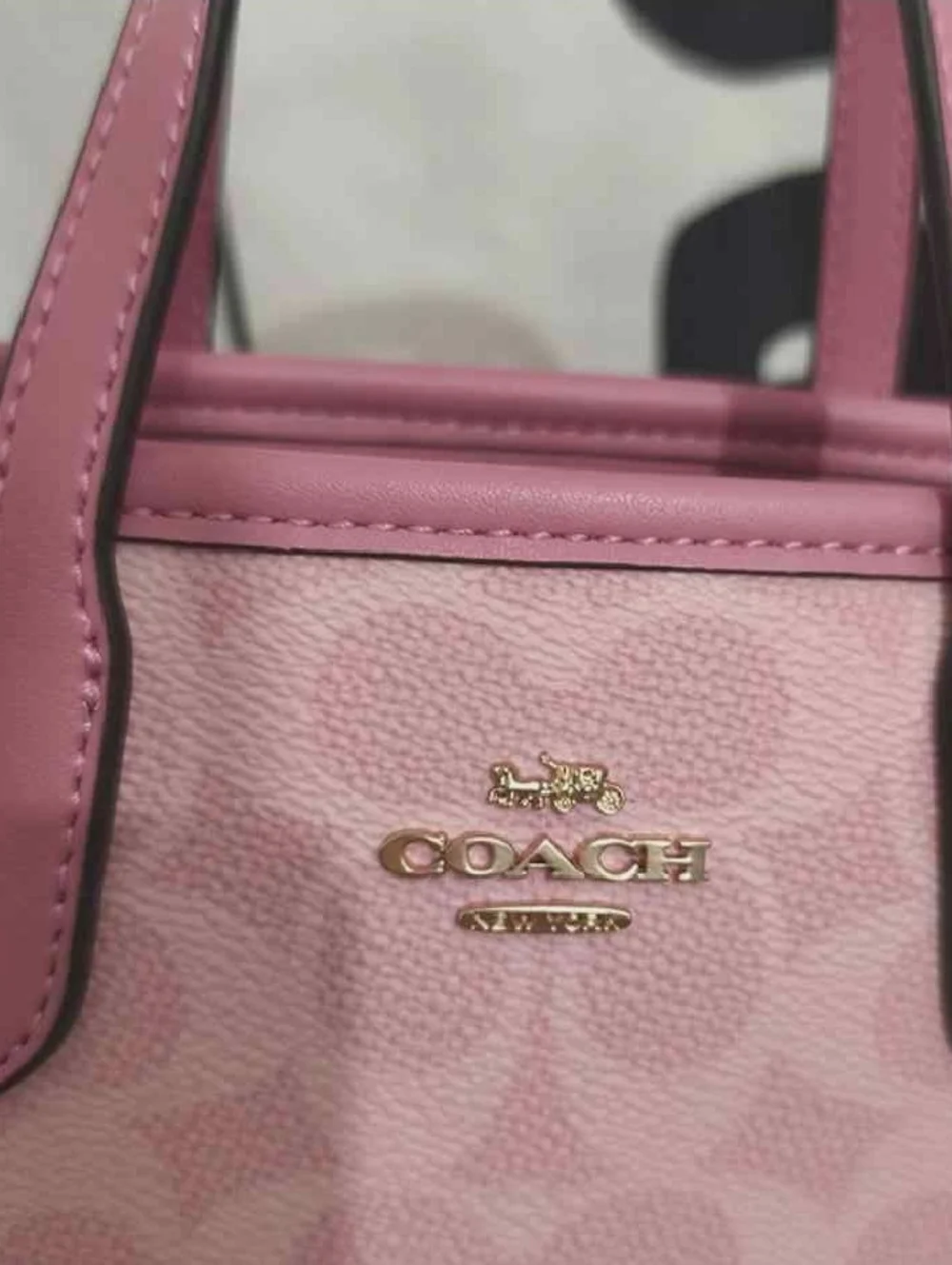 Coach Mini Pink Tote - Picture 2 of 7